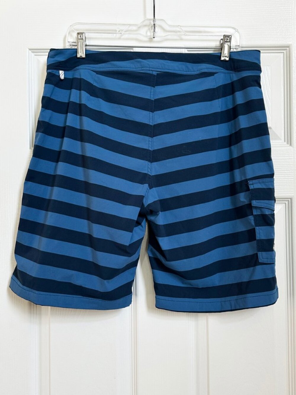 J. Crew Mens Blue Striped Swim Trunks - Size 34 - Picture 3 of 6